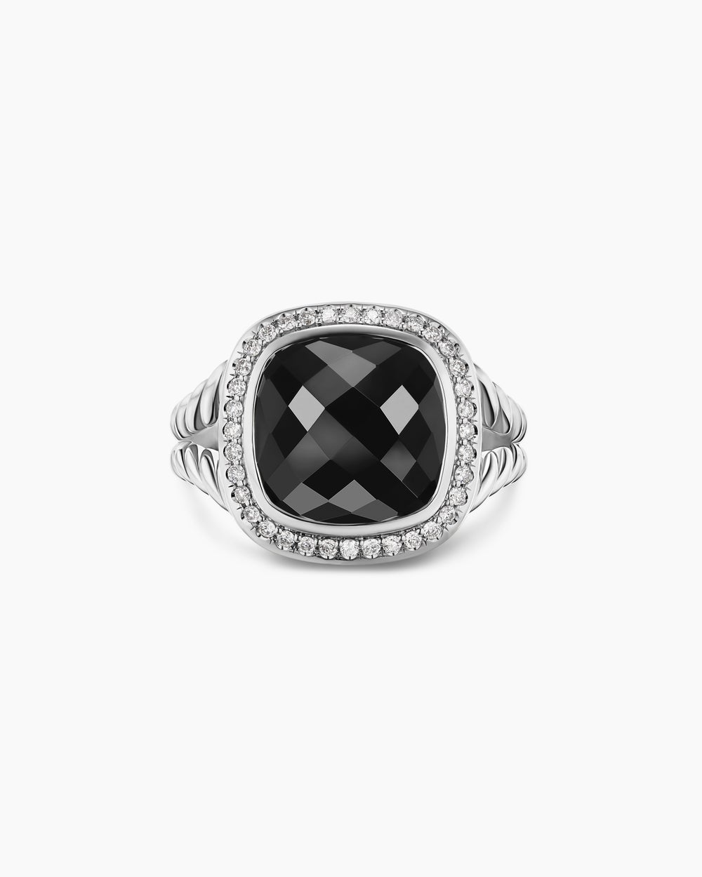 Womens Albion Ring in Sterling Silver with Diamonds, 11mm