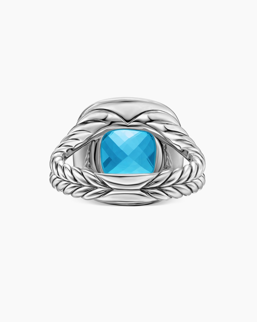 Womens Albion Ring in Sterling Silver with Diamonds, 11mm