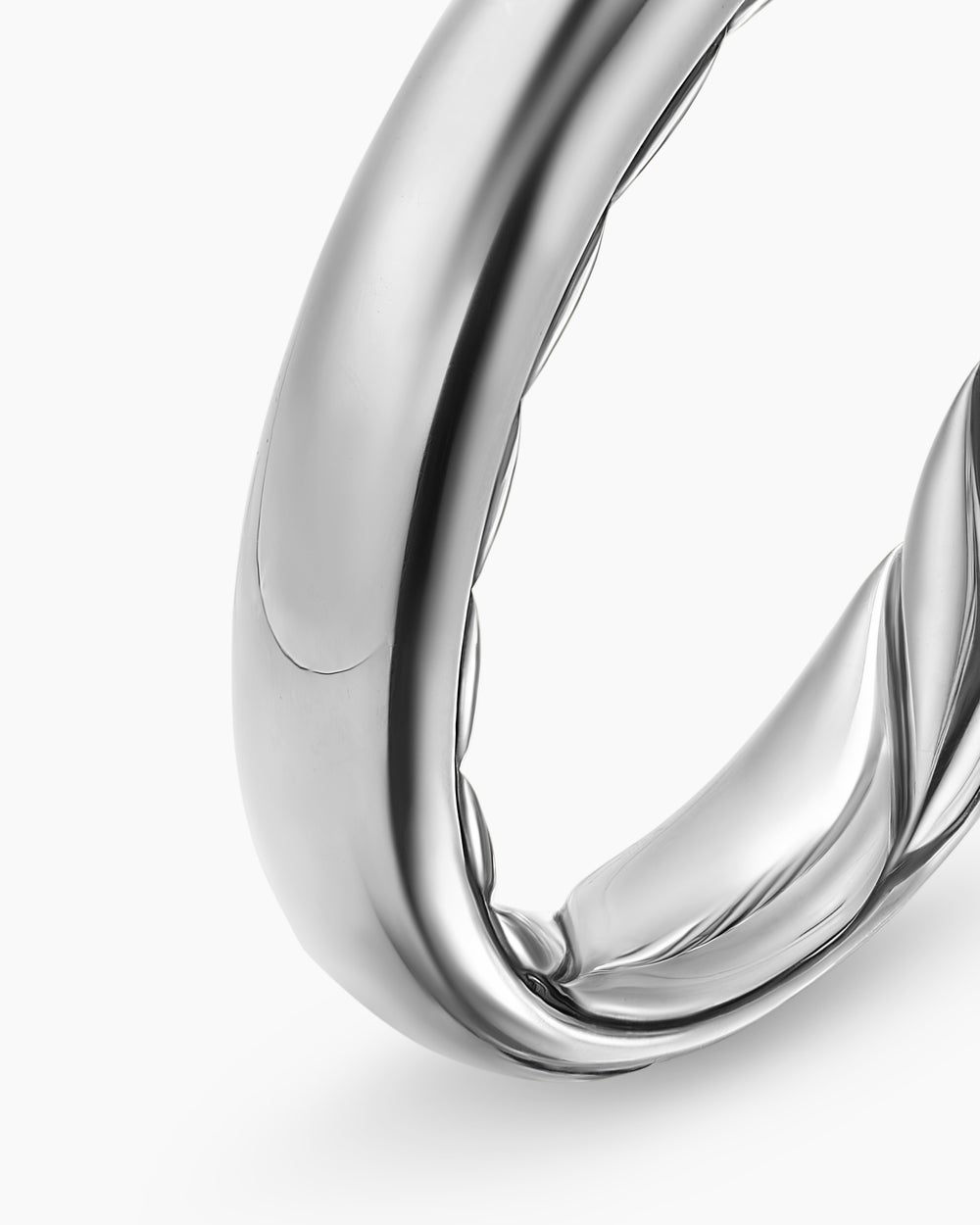 Womens DY Mercer Band Ring in Sterling Silver, 3.7mm