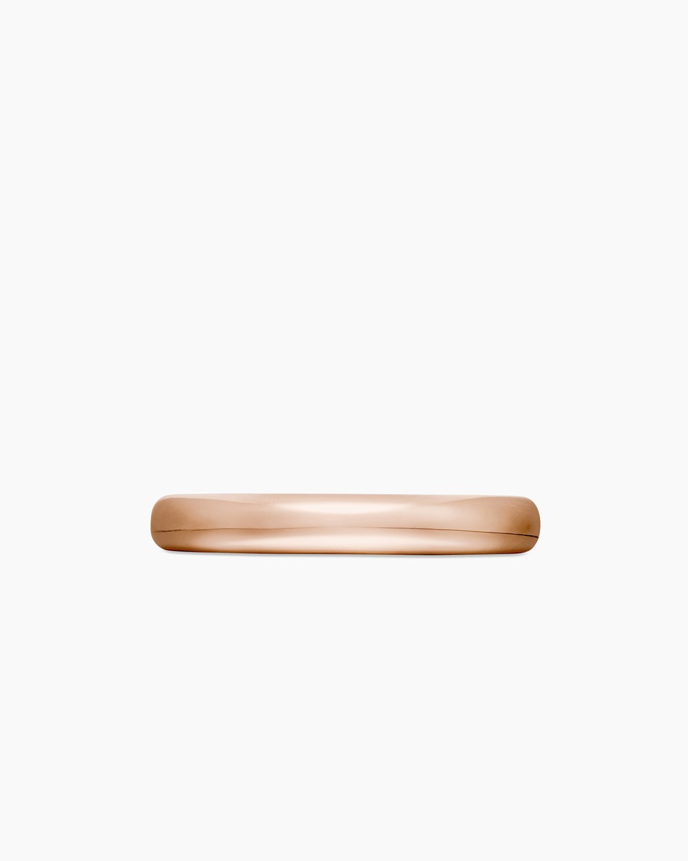 Mens DY Classic Band Ring in 18K Rose Gold, 3.5mm