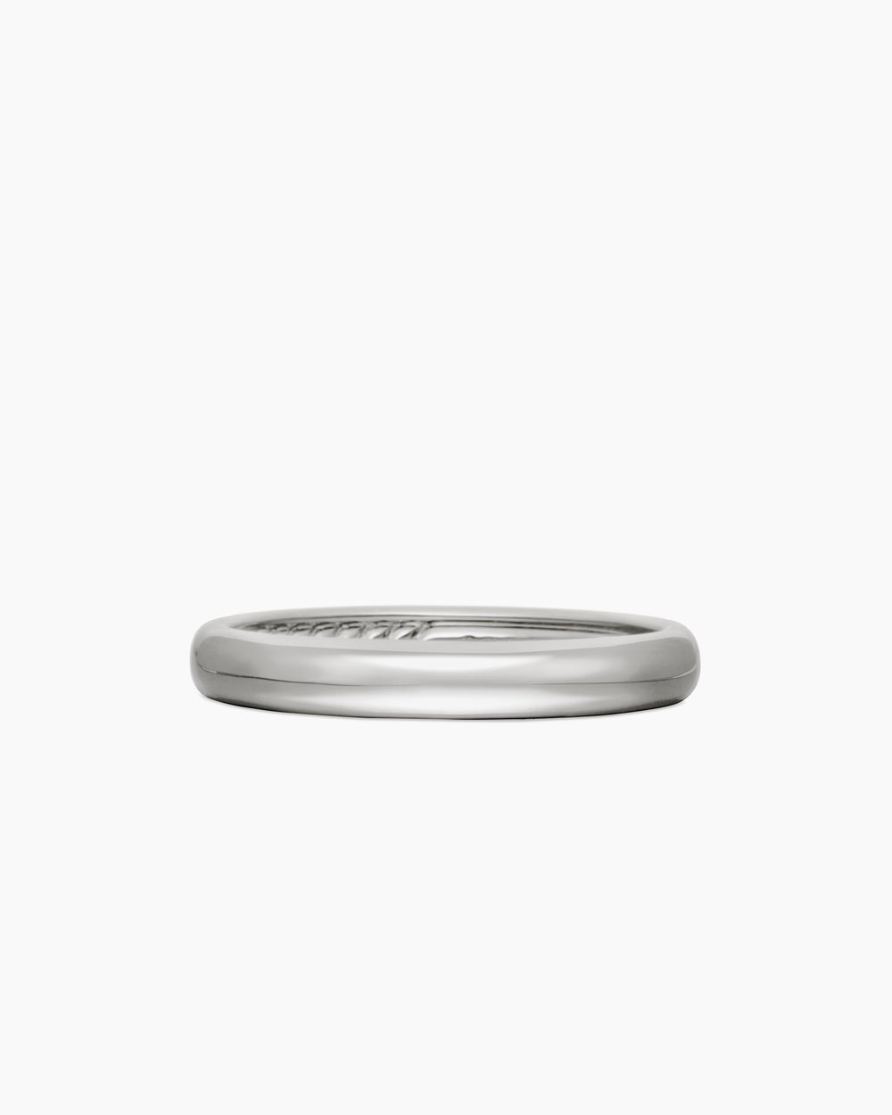 Anneau DY Classic en or blanc 18 carats, 3,5 mm