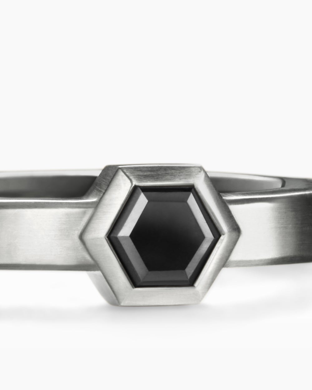 Mens Nesting Band Ring in Platinum with Diamond, 10mm