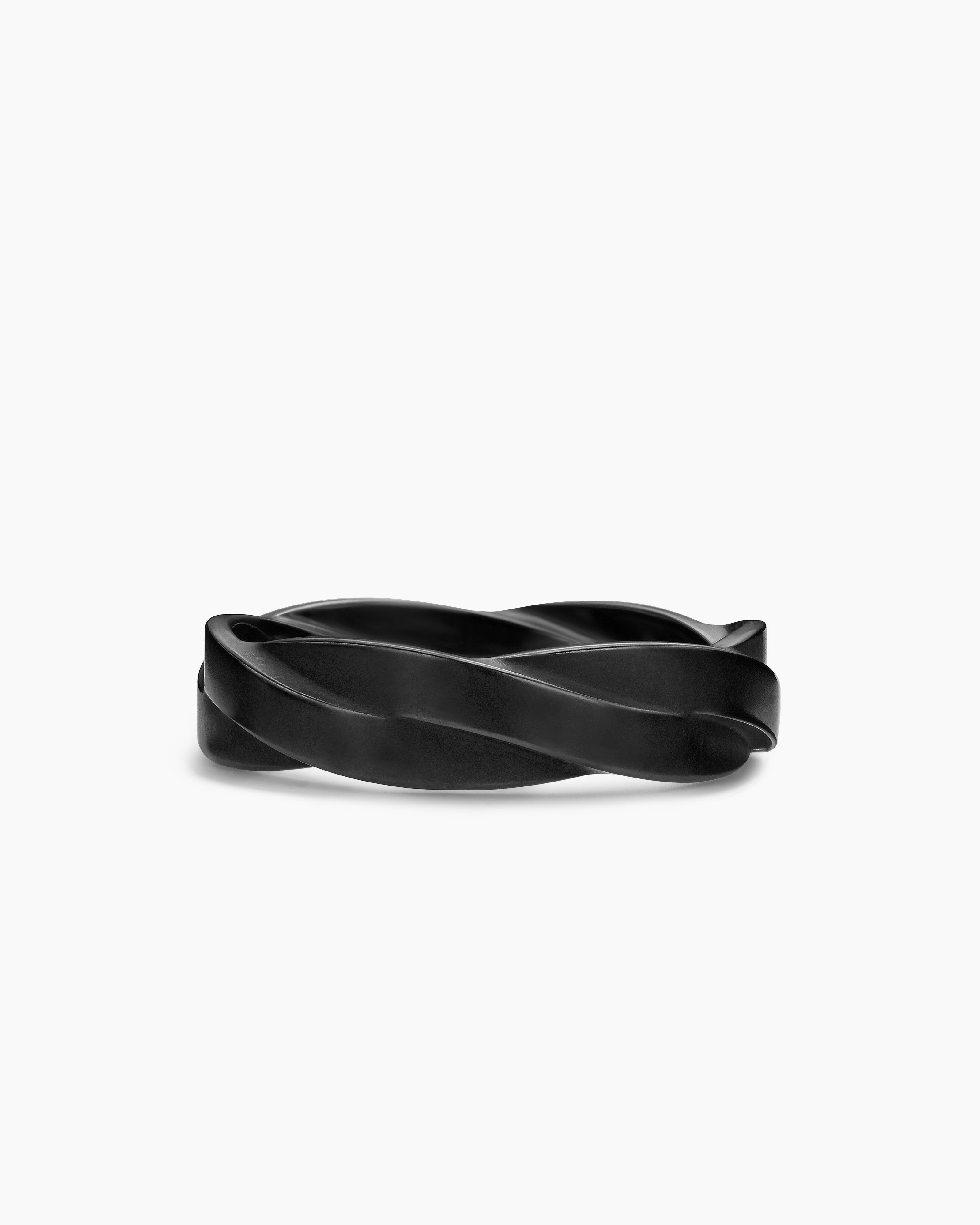 David Yurman DY Helios™ Band Ring in Black Titanium, 6mm INTERNATIONAL SHIPPING