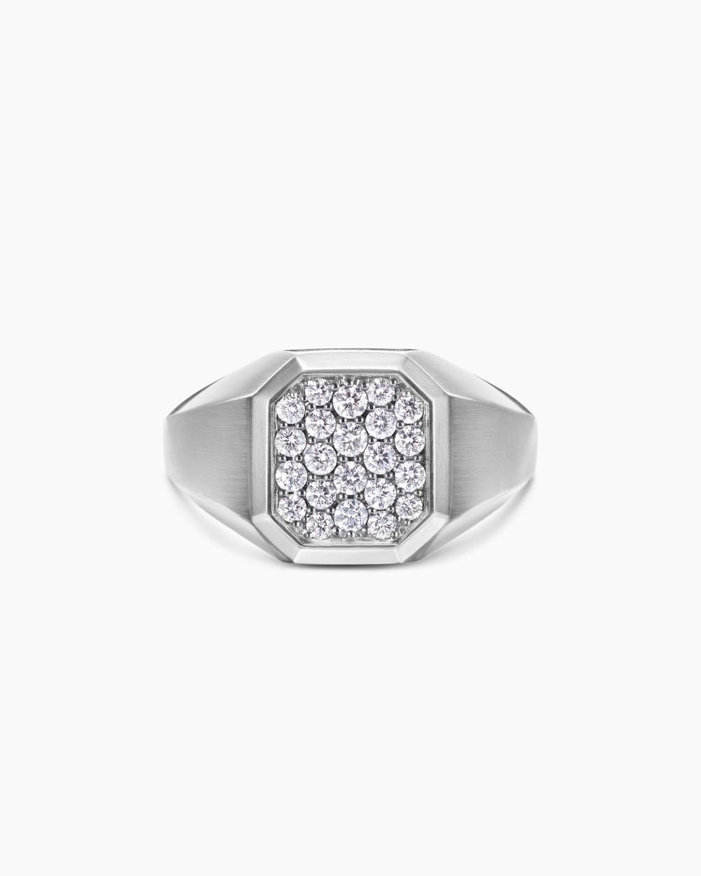 Chevalière Streamline en argent sterling, 14 mm hommes