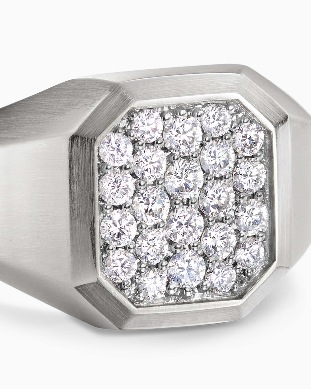 Chevalière Streamline en argent sterling, 14 mm hommes