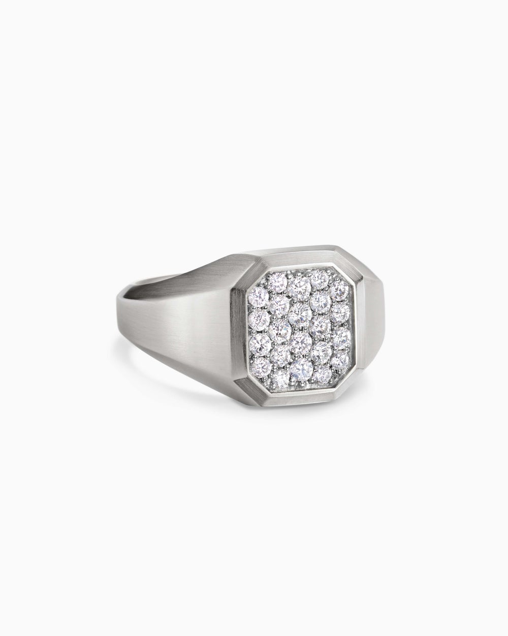 Chevalière Streamline en argent sterling, 14 mm hommes