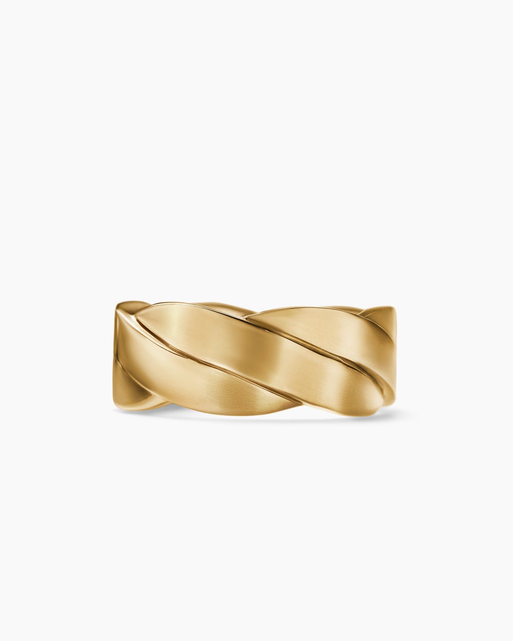 Anneau DY Helios en or jaune 18 carats, 9 mm homme