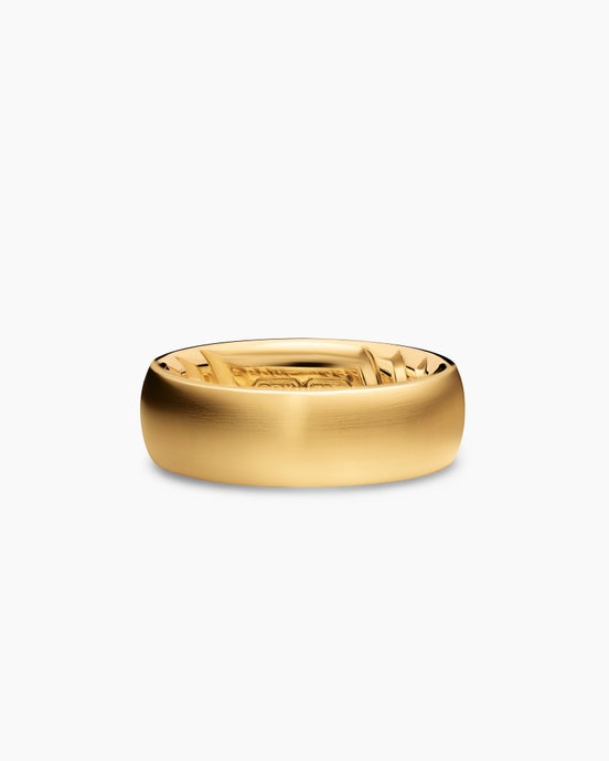 Streamline® Band Ring in 18ct Yellow Gold, 7.6mm