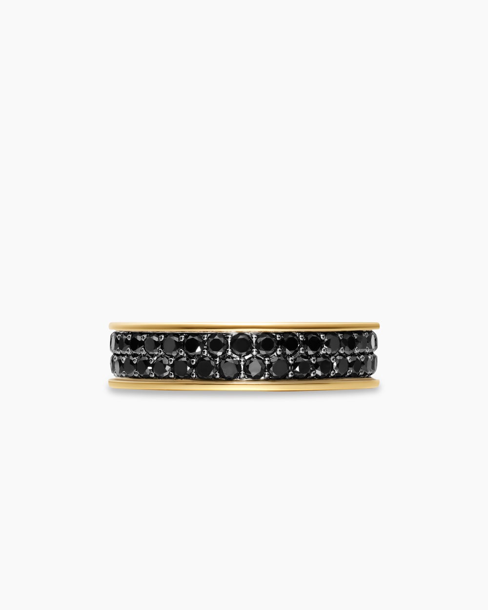 Mens Streamline Band Ring in 18K Yellow Gold, 6.2mm