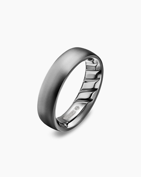 Streamline® Band Ring in Anthracite Titanium, 6.2mm