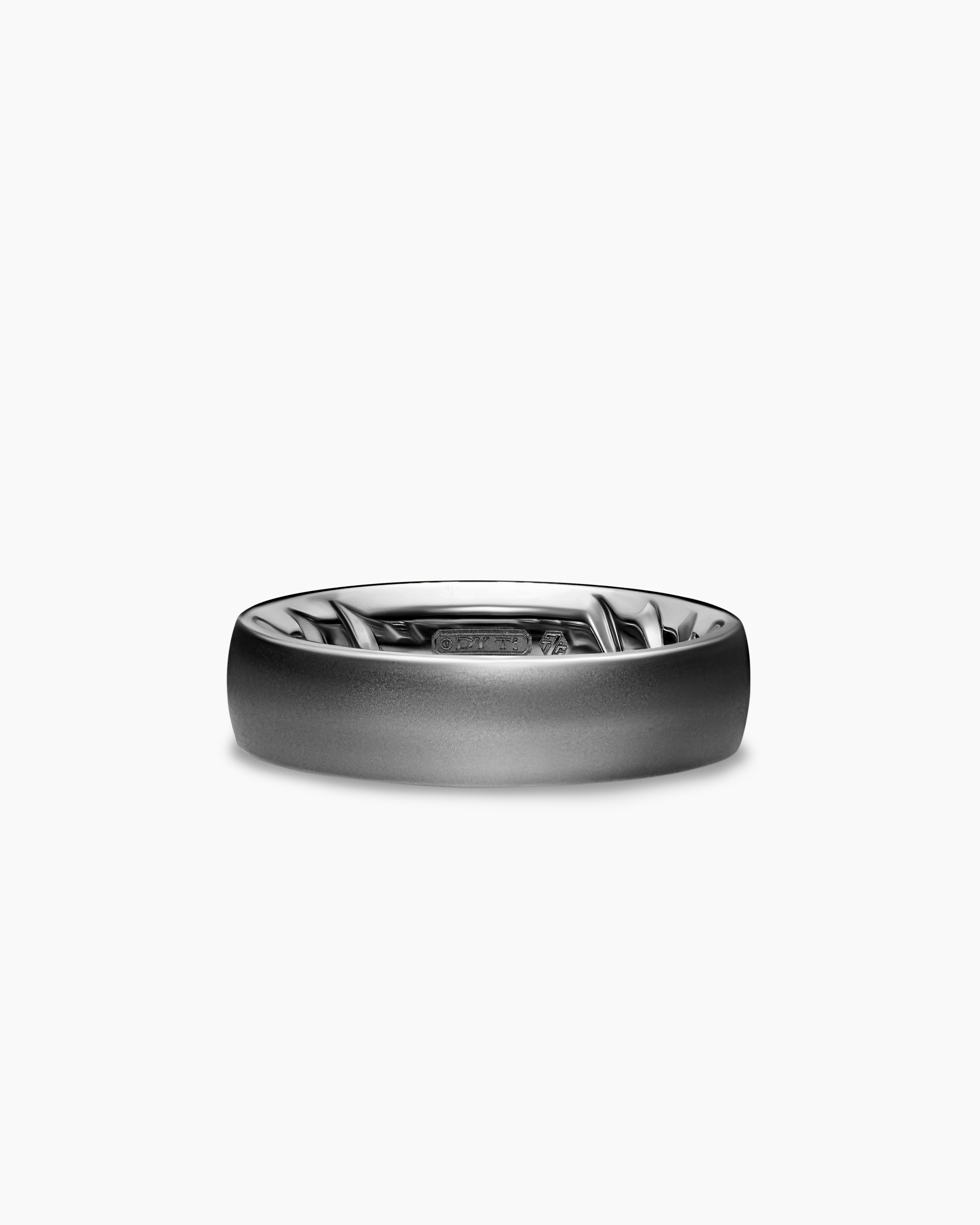 Mens Streamline Band Ring in Anthracite Titanium, 6.2mm