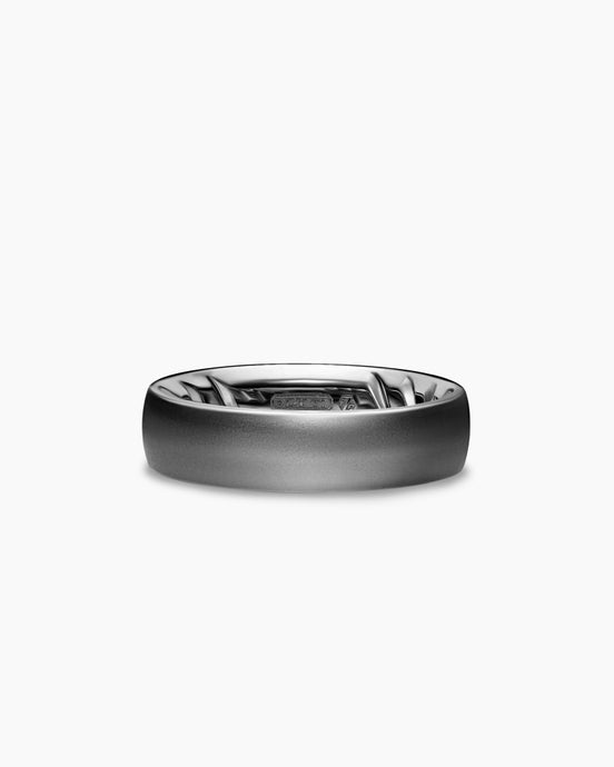 Streamline® Band Ring in Anthracite Titanium, 6.2mm