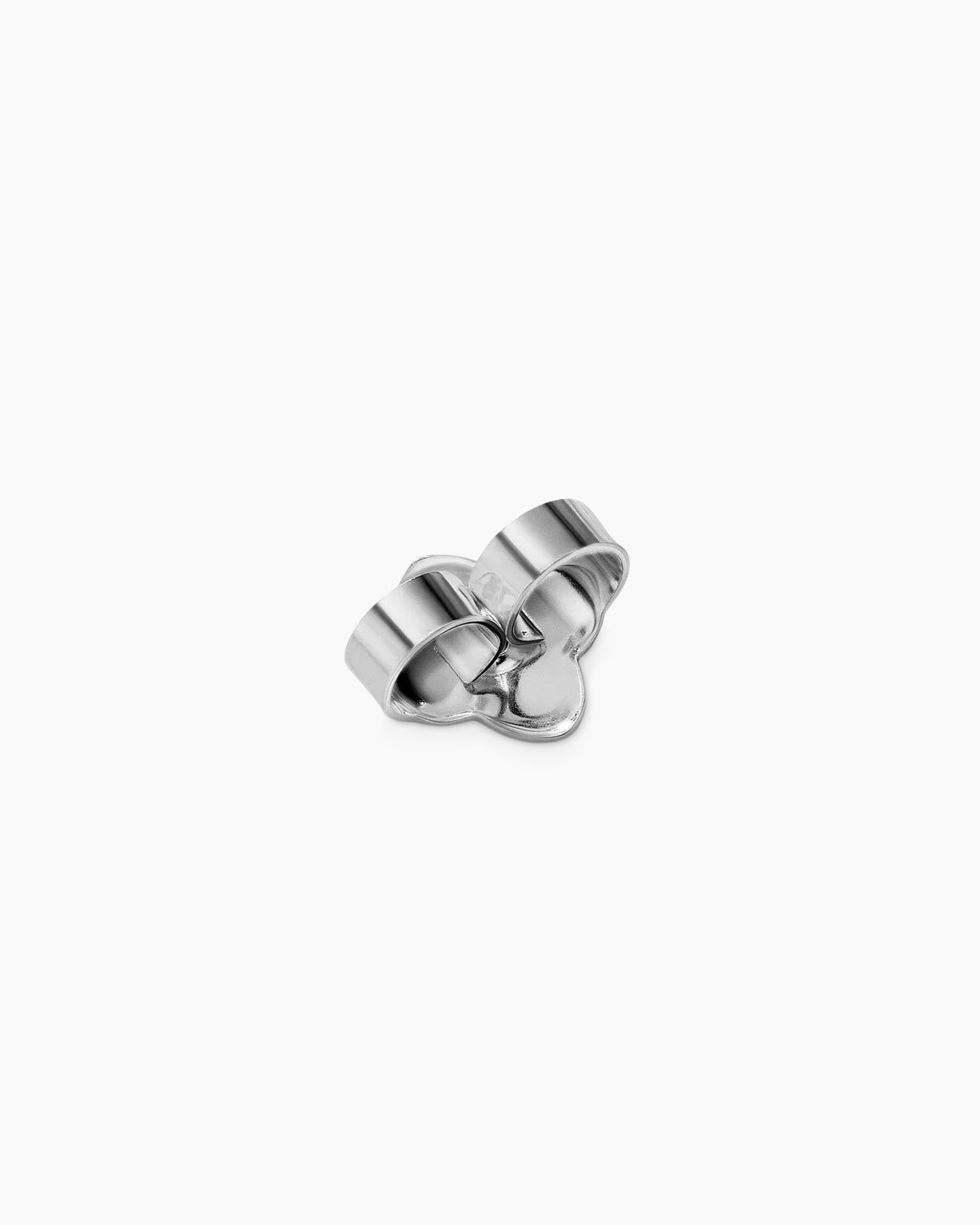 Quatrefoil Earring Backs in Sterling Silver, 9mm