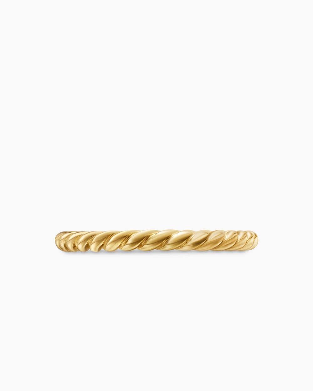 Anneau DY Cable en or jaune 18 carats, 2 mm femmes
