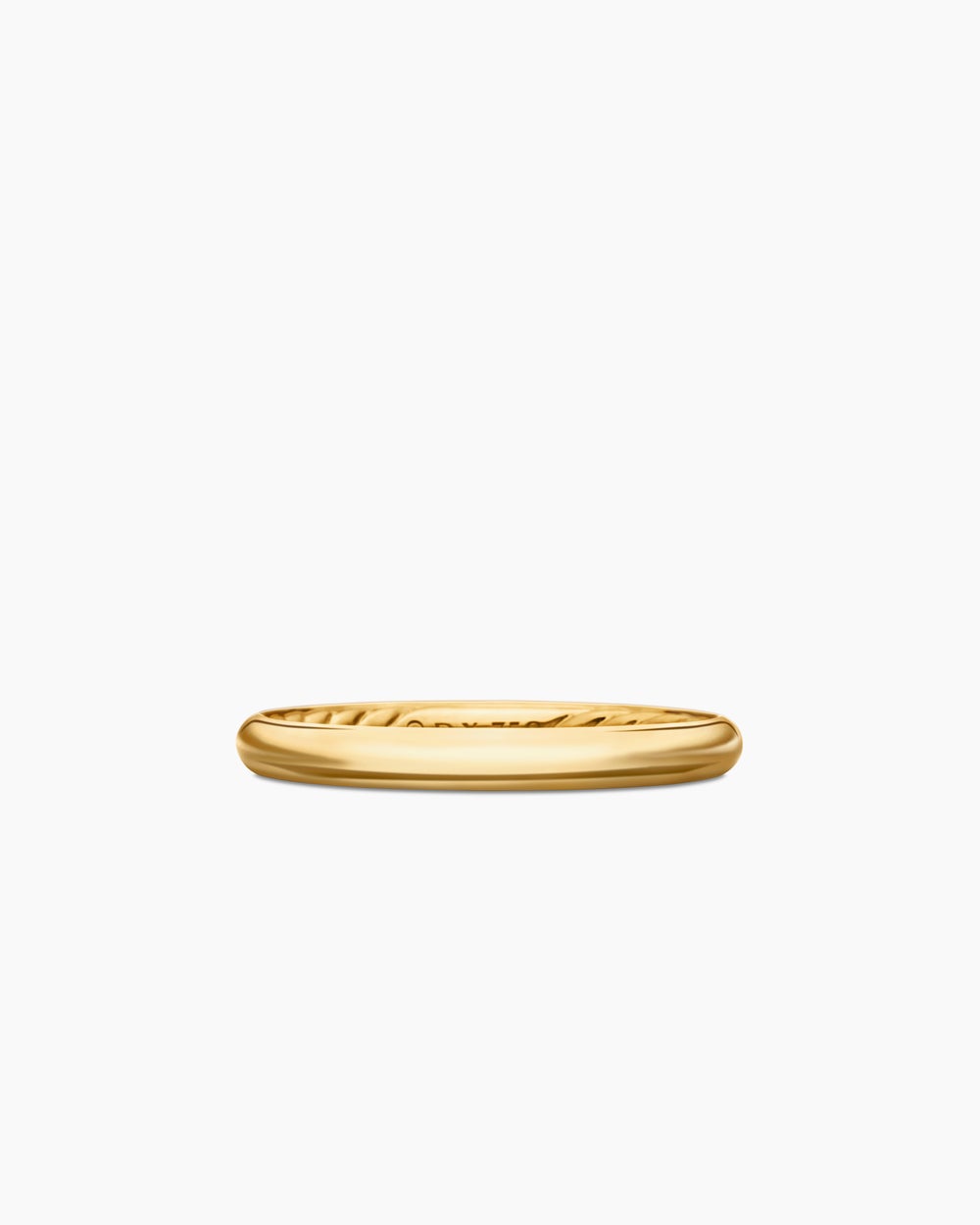 Womens DY Eden Band Ring in 18K Yellow Gold, 2.5mm