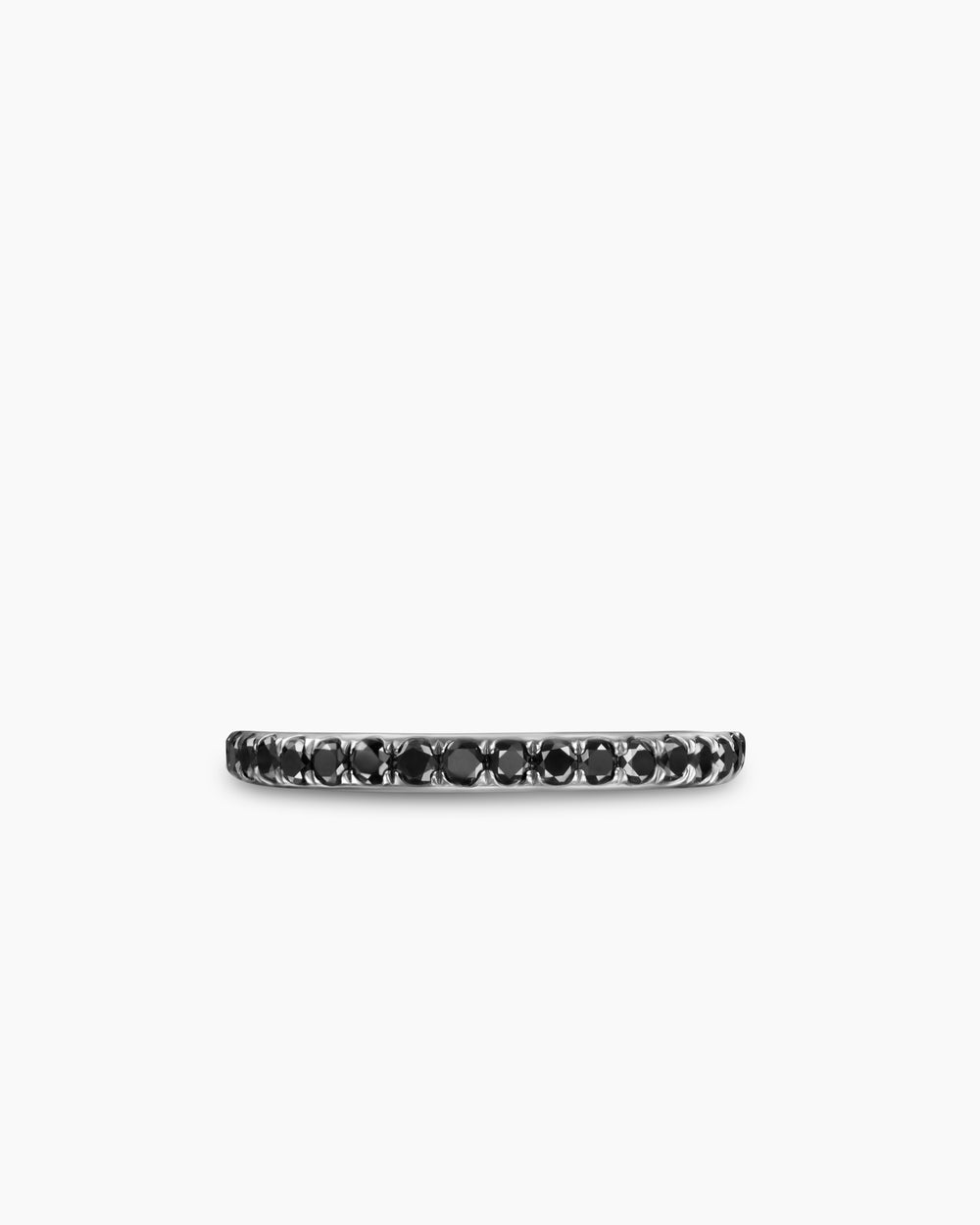 Womens DY Eden Band Ring in Platinum with Diamonds, 2.2mm