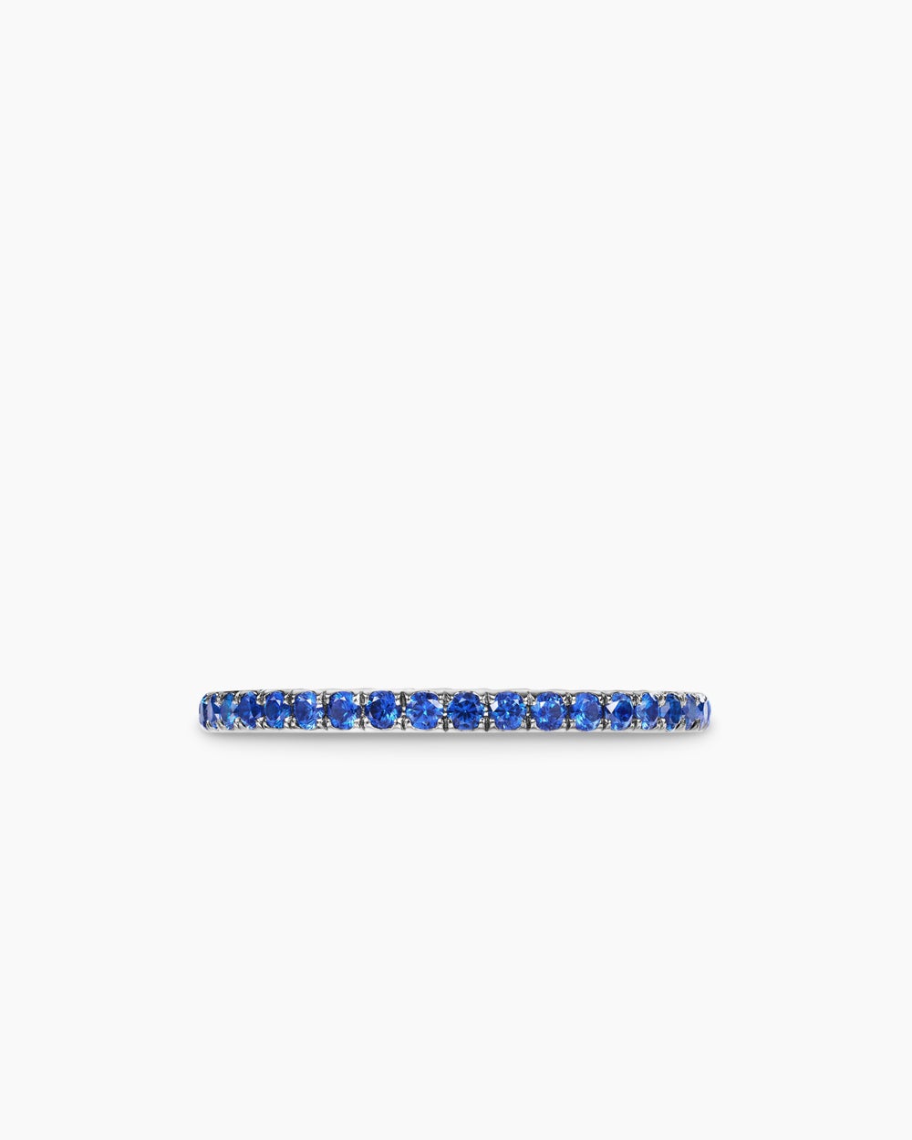Womens DY Eden Partway Band Ring in Platinum with Diamonds, 1.85mm