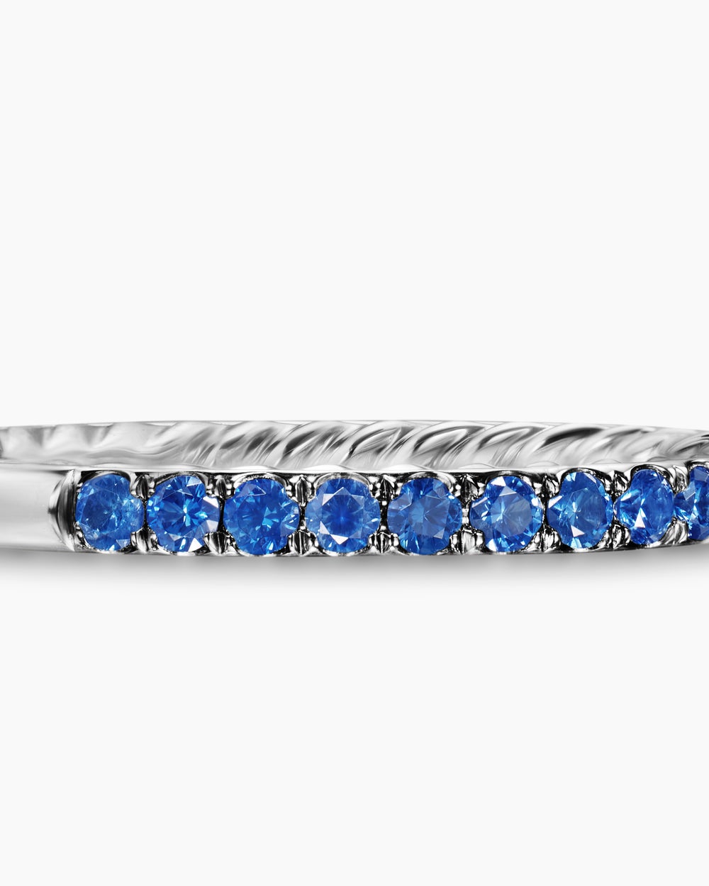 Womens DY Eden Partway Band Ring in Platinum with Diamonds, 1.85mm