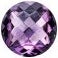 Chatelaine® Ring in Sterling Silver with Amethyst and Diamonds, 8mm