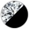 Chevron Bracelet in Black Rubber with Diamonds and Sterling Silver, 6mm