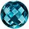 Collier pendentif Petite Chatelaine&reg; en or jaune 18 carats avec topaze bleue Hampton et diamants, 7 mm