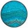 Albion&reg; Oval Ring in 18K Yellow Gold with Chrysocolla and Diamonds, 21mm