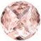Petite Albion® Stud Earrings in Sterling Silver with Morganite and Diamonds, 5mm