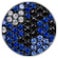 Chevron Tag in Black Titanium with Sapphires, Black Diamonds, and Grey Sapphires, 35mm