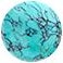 DY Elements&reg; Disc Pendant in 18K Yellow Gold with Turquoise, 32mm